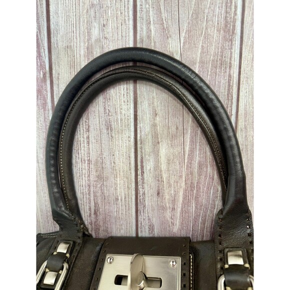 TENTAZIONE DUE Italian Brown Genuine Leather Shoulder Bag Purse Handbag Italy - Picture 10 of 16